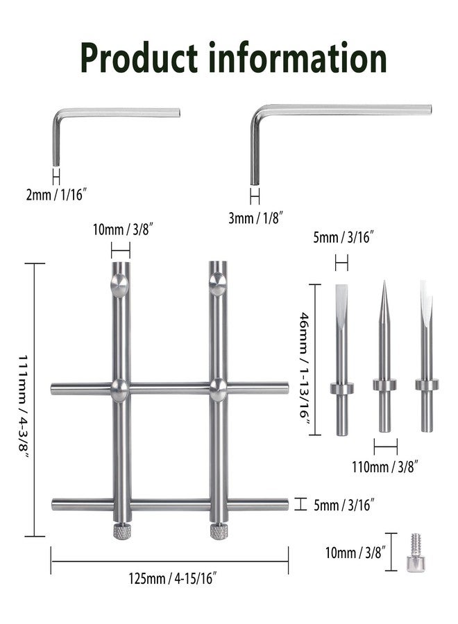 eTone Ultra Fine Photo Accessories Spanner Wrench Tool For SLR DSLR Large Format Camera Lens Repair Opening Retaining Ring Remover, Anti-Magnetic 3 Tips, 6 Screws and 2 Hexagon. - Image 5